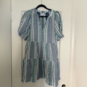 Velvet Monique Jacquard Boho Dress